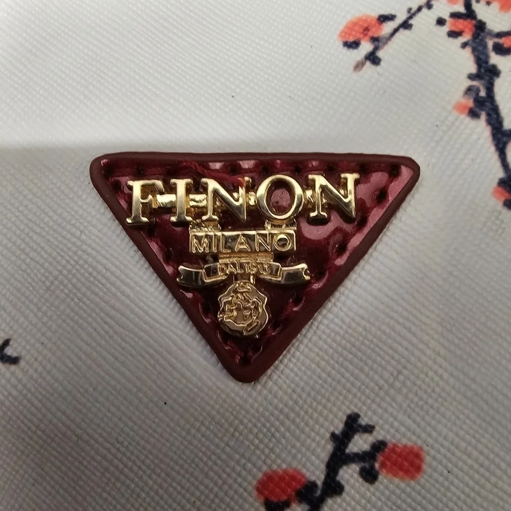 Finon Milano blossom white and red purse